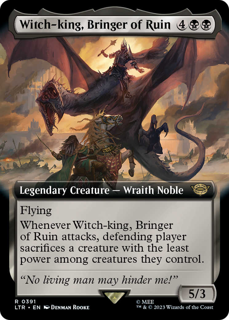 Witch-king, Bringer of Ruin (Extended Alternate Art) [The Lord of the Rings: Tales of Middle-Earth] | Grognard Games