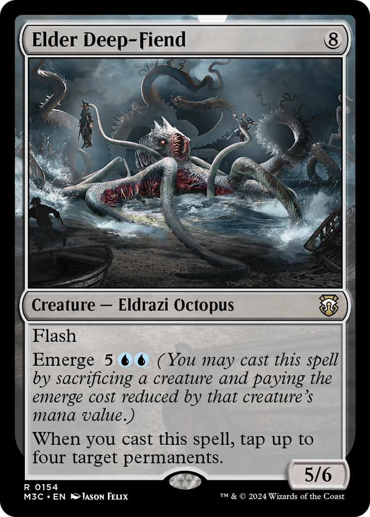 Elder Deep-Fiend (Ripple Foil) [Modern Horizons 3 Commander] | Grognard Games