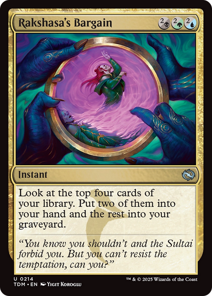 Rakshasa's Bargain [Tarkir: Dragonstorm] | Grognard Games