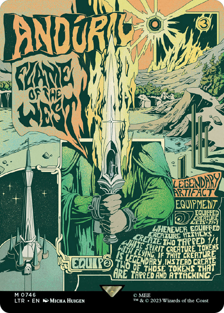 Anduril, Flame of the West (Borderless Poster) [The Lord of the Rings: Tales of Middle-Earth] | Grognard Games