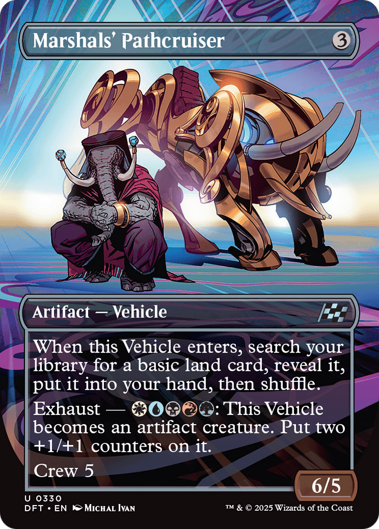 Marshals' Pathcruiser (Borderless) [Aetherdrift] | Grognard Games