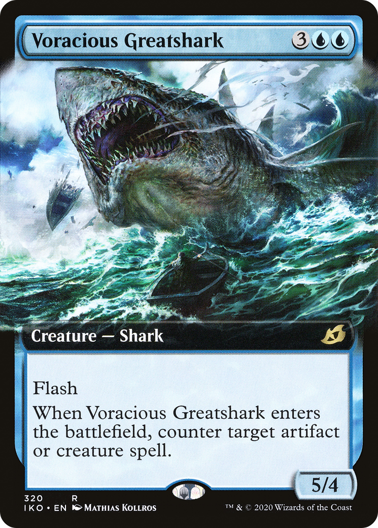 Voracious Greatshark (Extended Art) [Ikoria: Lair of Behemoths] | Grognard Games
