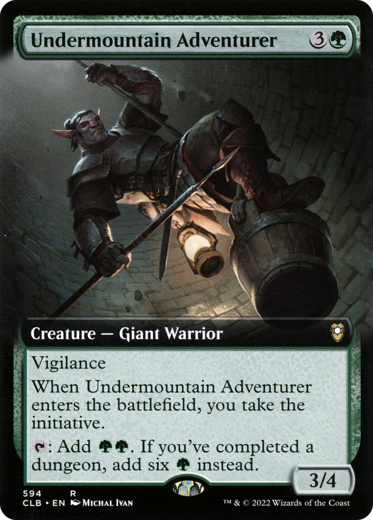 Undermountain Adventurer (Extended Art) [Commander Legends: Battle for Baldur's Gate] | Grognard Games