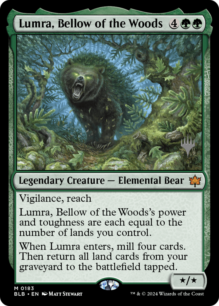 Lumra, Bellow of the Woods (Promo Pack) [Bloomburrow Promos] | Grognard Games