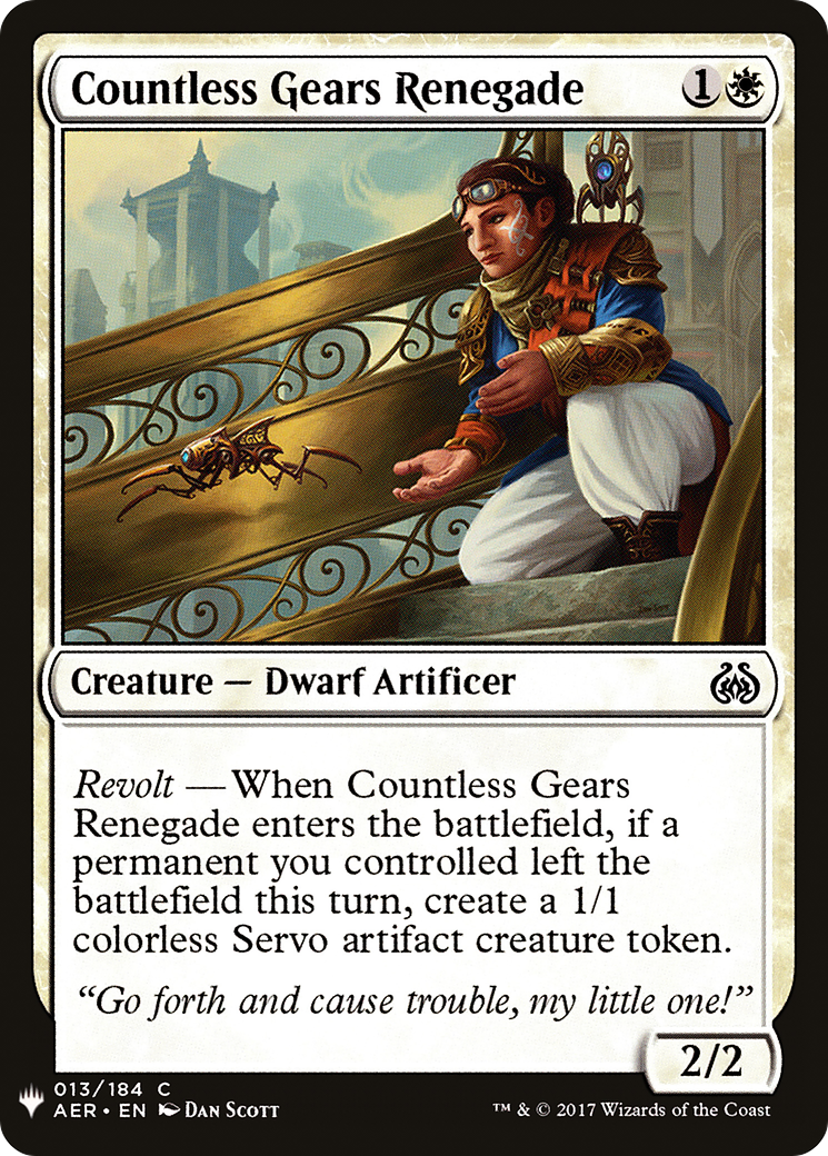 Countless Gears Renegade [Mystery Booster] | Grognard Games