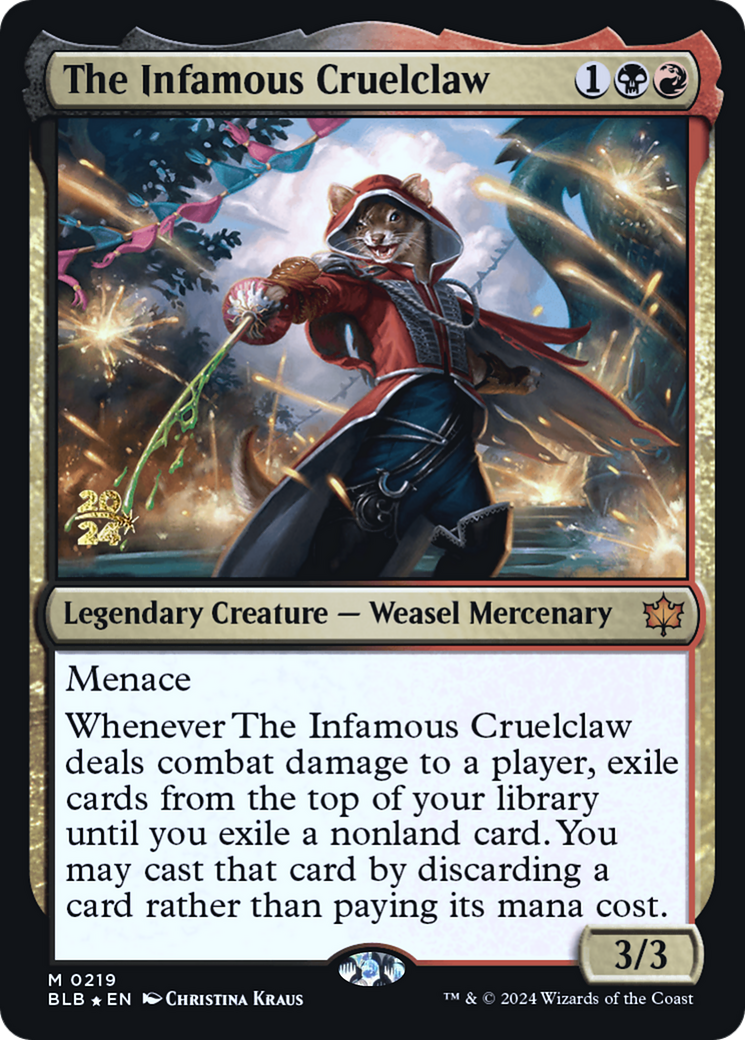 The Infamous Cruelclaw [Bloomburrow Prerelease Promos] | Grognard Games