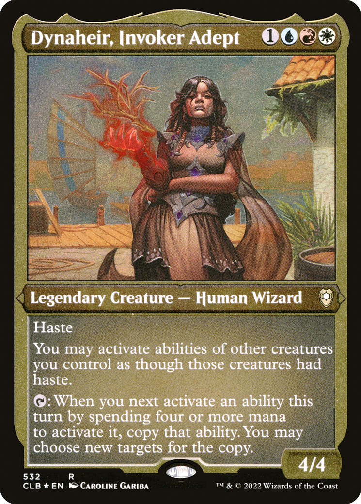 Dynaheir, Invoker Adept (Foil Etched) (CLB-532) - Commander Legends: Battle for Baldur's Gate Foil | Grognard Games