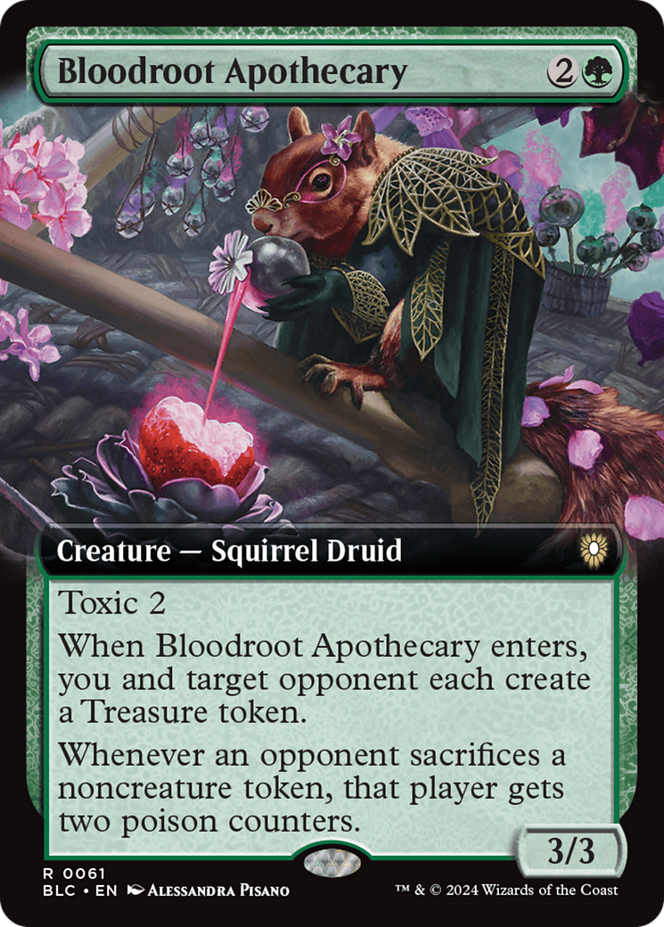 Bloodroot Apothecary (Extended Art) [Bloomburrow Commander] | Grognard Games