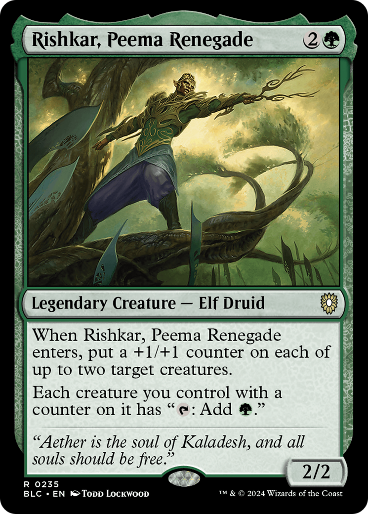 Rishkar, Peema Renegade [Bloomburrow Commander] | Grognard Games