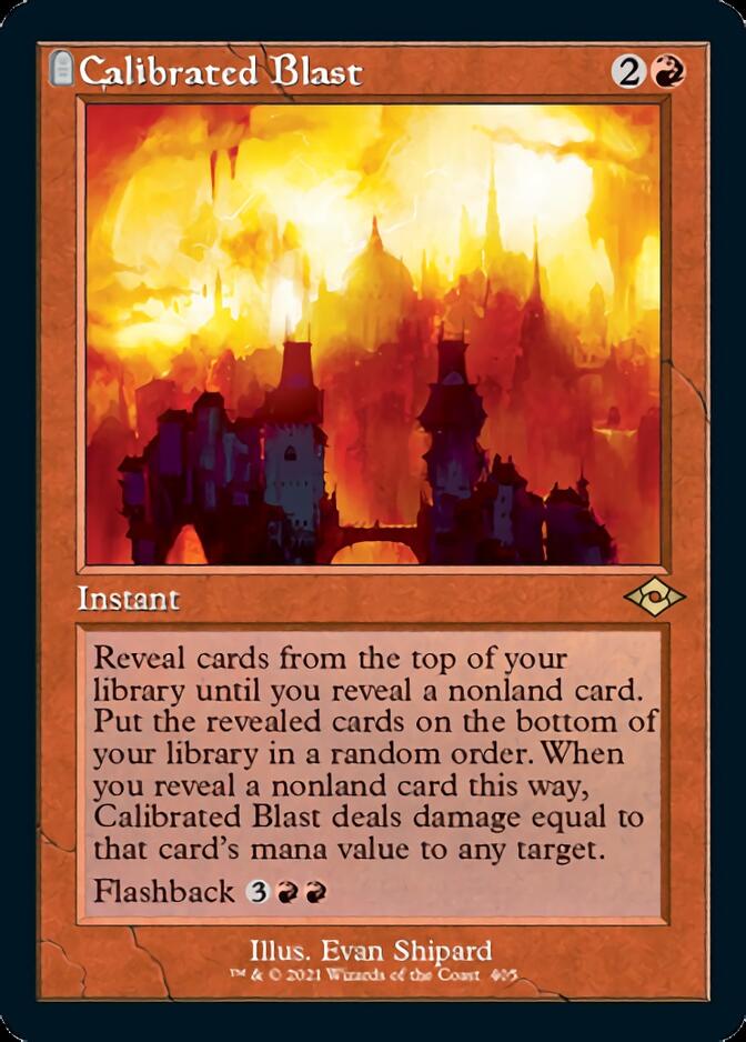 Calibrated Blast (Retro Foil Etched) [Modern Horizons 2] | Grognard Games