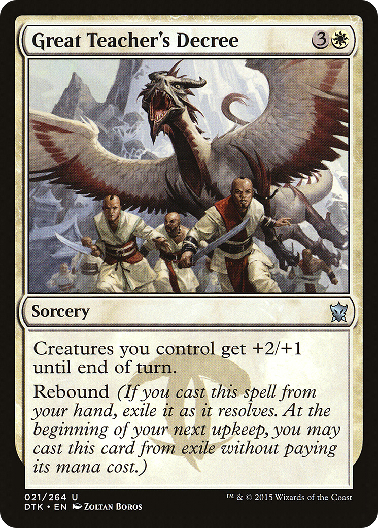 Great Teacher's Decree [Dragons of Tarkir] | Grognard Games
