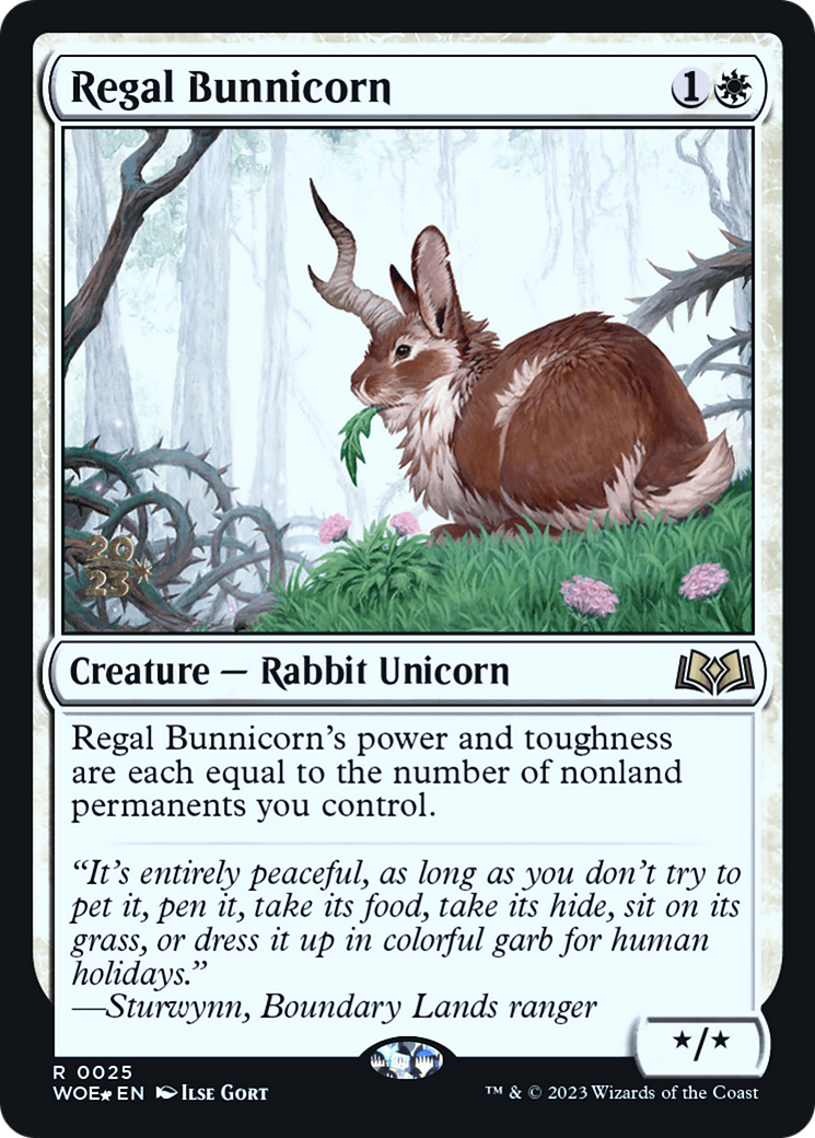 Regal Bunnicorn [Wilds of Eldraine Prerelease Promos] | Grognard Games