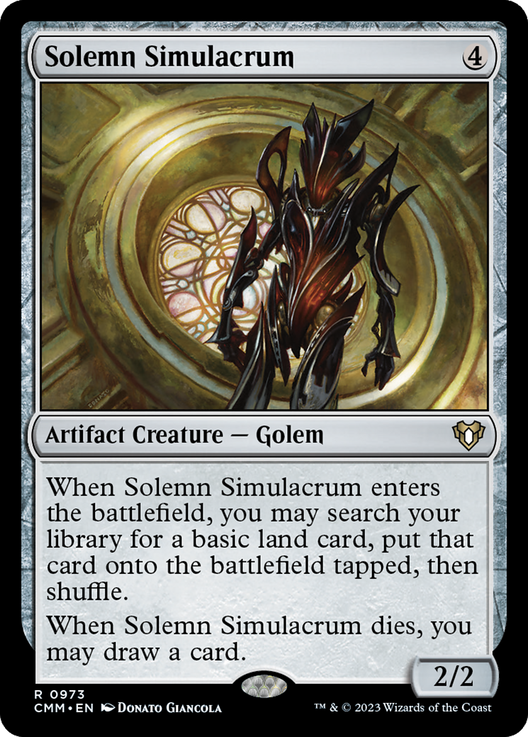Solemn Simulacrum [Commander Masters] | Grognard Games
