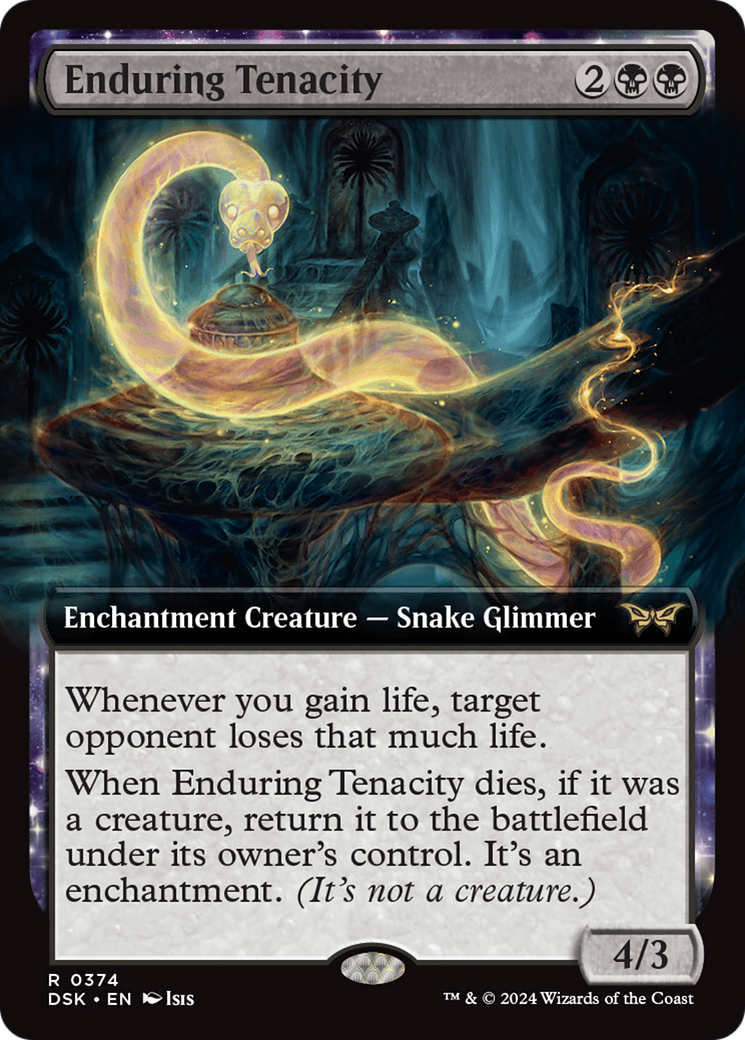 Enduring Tenacity (Extended Art) [Duskmourn: House of Horror] | Grognard Games