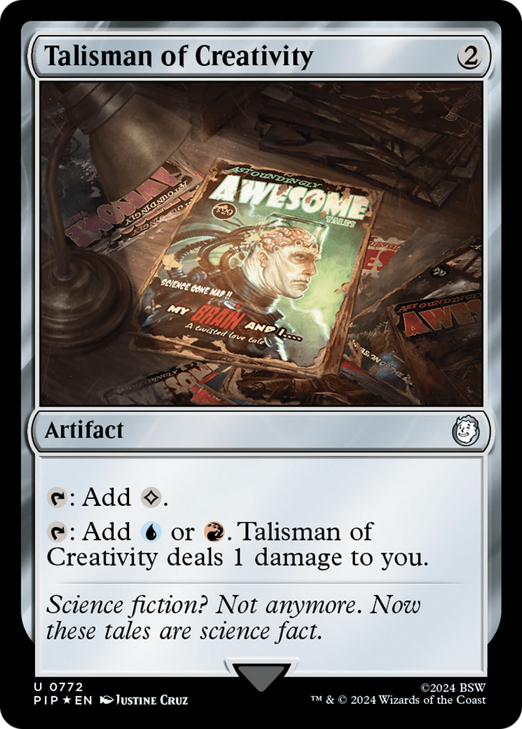 Talisman of Creativity (Surge Foil) [Fallout] | Grognard Games