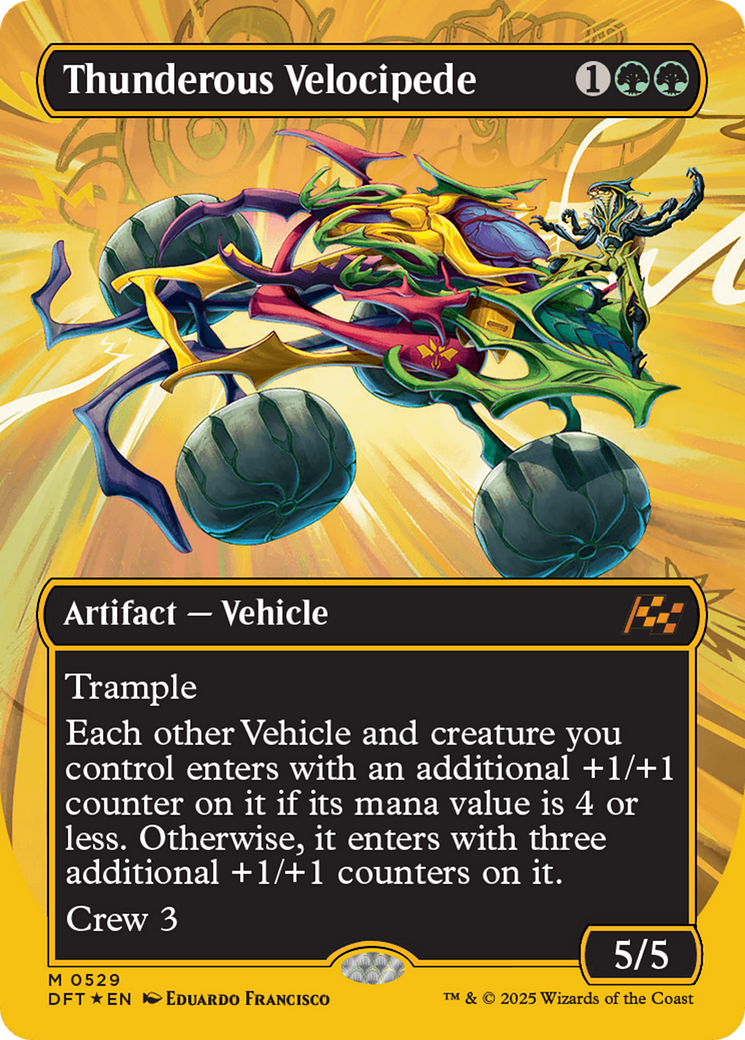 Thunderous Velocipede (Borderless) (First-Place Foil) [Aetherdrift] | Grognard Games