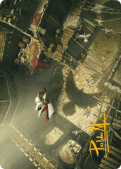 Rooftop Bypass Art Card (Gold-Stamped Signature) (ASACR-020) - Assassin's Creed Art Series (Borderless) | Grognard Games