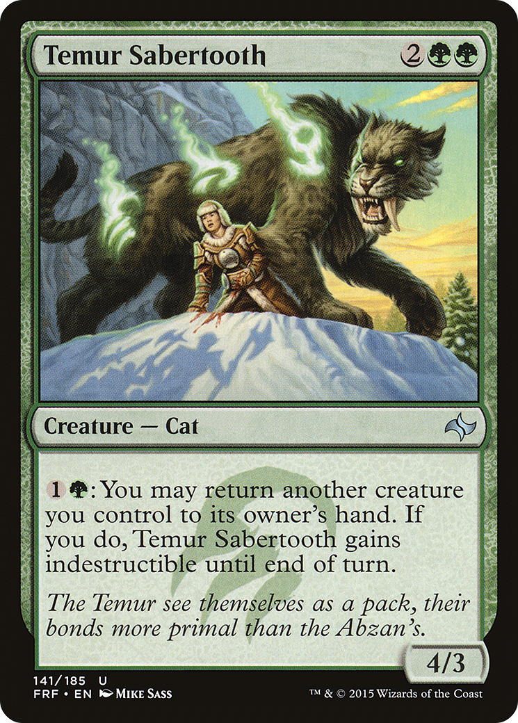 Temur Sabertooth [Fate Reforged] | Grognard Games