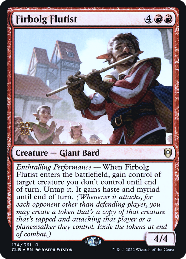 Firbolg Flutist [Commander Legends: Battle for Baldur's Gate Prerelease Promos] | Grognard Games