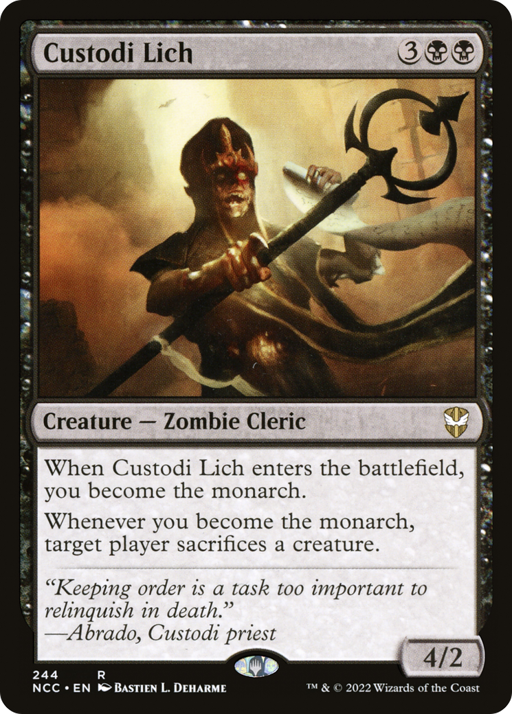 Custodi Lich [Streets of New Capenna Commander] | Grognard Games