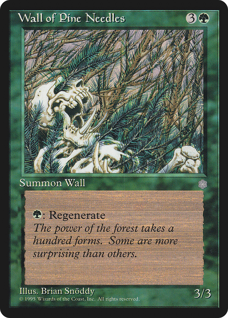 Wall of Pine Needles [Ice Age] | Grognard Games