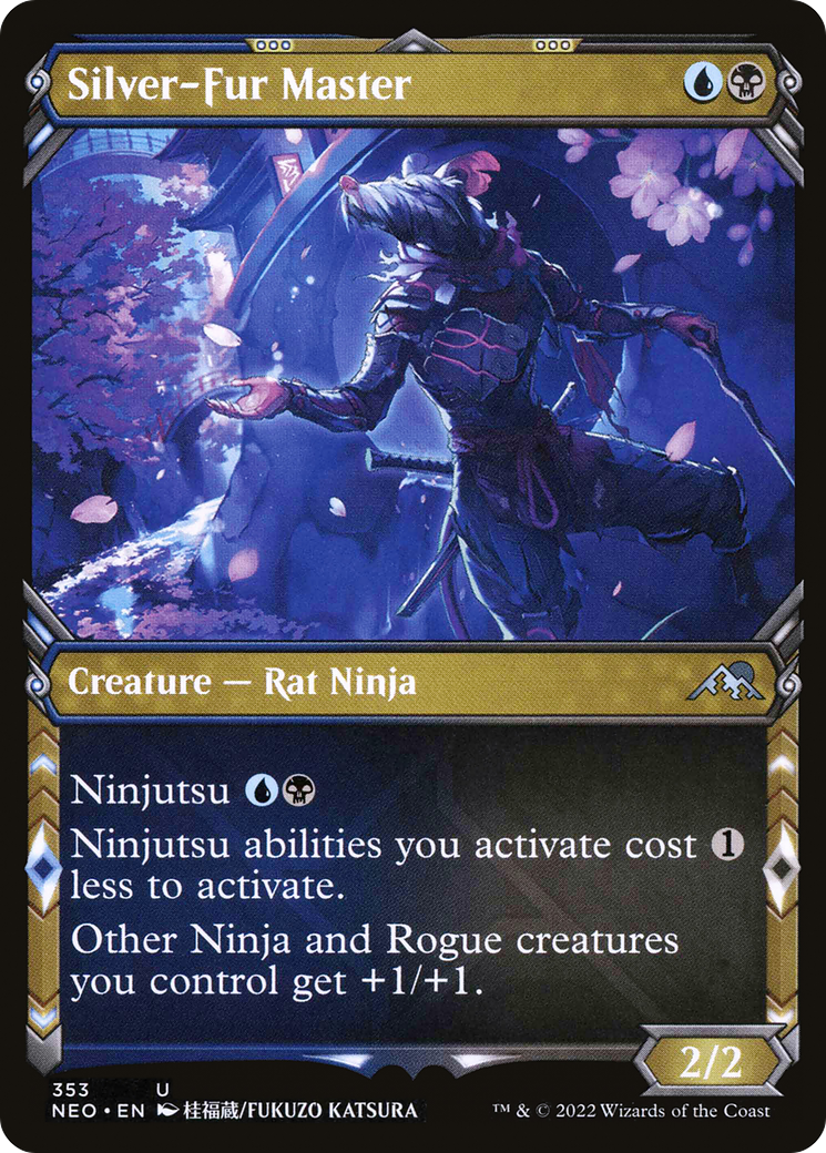 Silver-Fur Master (Showcase Ninja) [Kamigawa: Neon Dynasty] | Grognard Games