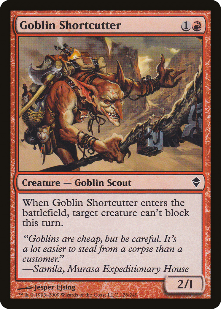 Goblin Shortcutter [Zendikar] | Grognard Games