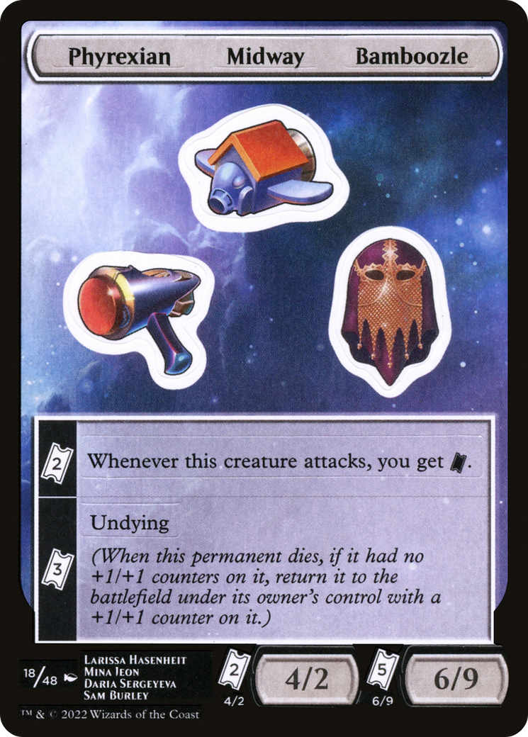 Phyrexian Midway Bamboozle [Unfinity Stickers] | Grognard Games