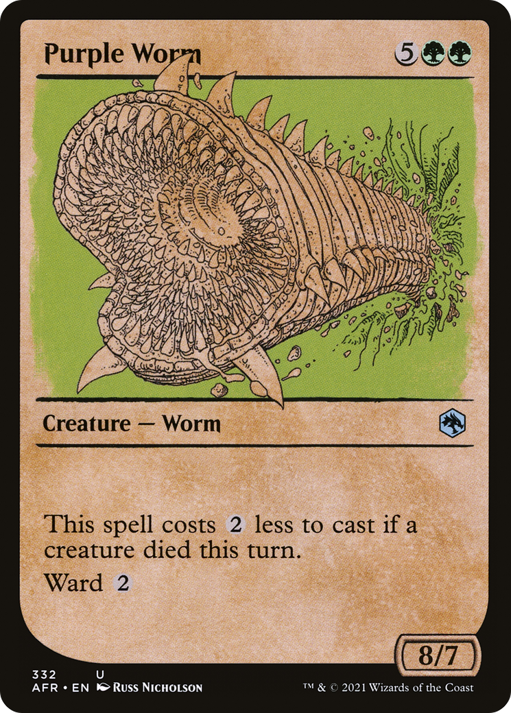 Purple Worm (Showcase) [Dungeons & Dragons: Adventures in the Forgotten Realms] | Grognard Games