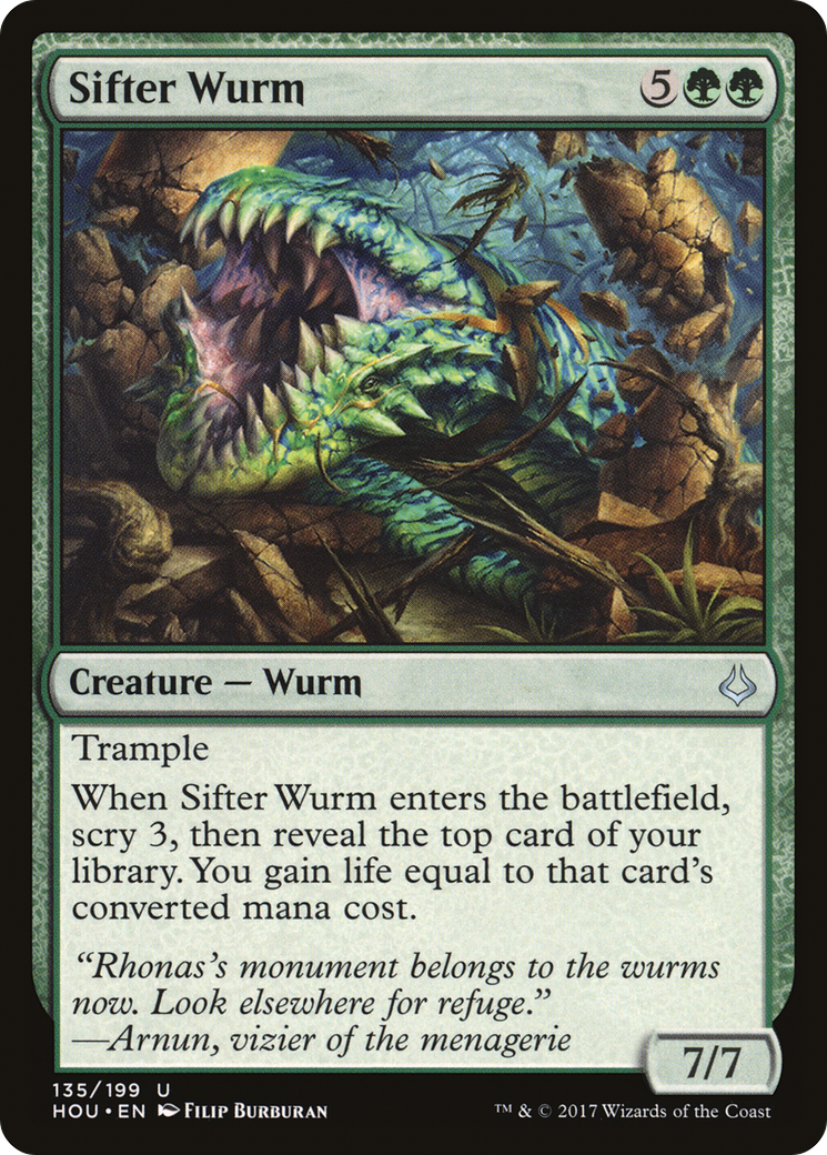 Sifter Wurm [Hour of Devastation] | Grognard Games