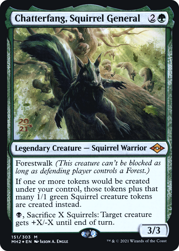 Chatterfang, Squirrel General [Modern Horizons 2 Prerelease Promos] | Grognard Games