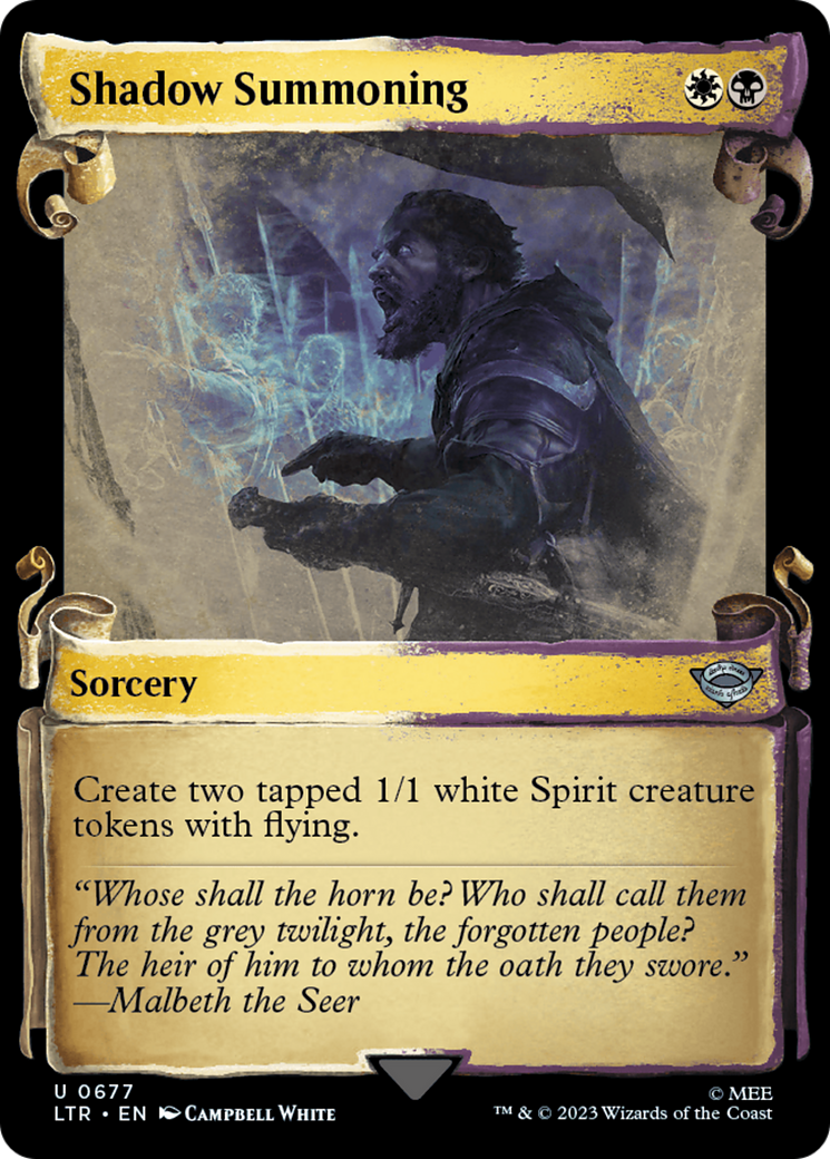 Shadow Summoning [The Lord of the Rings: Tales of Middle-Earth Showcase Scrolls] | Grognard Games