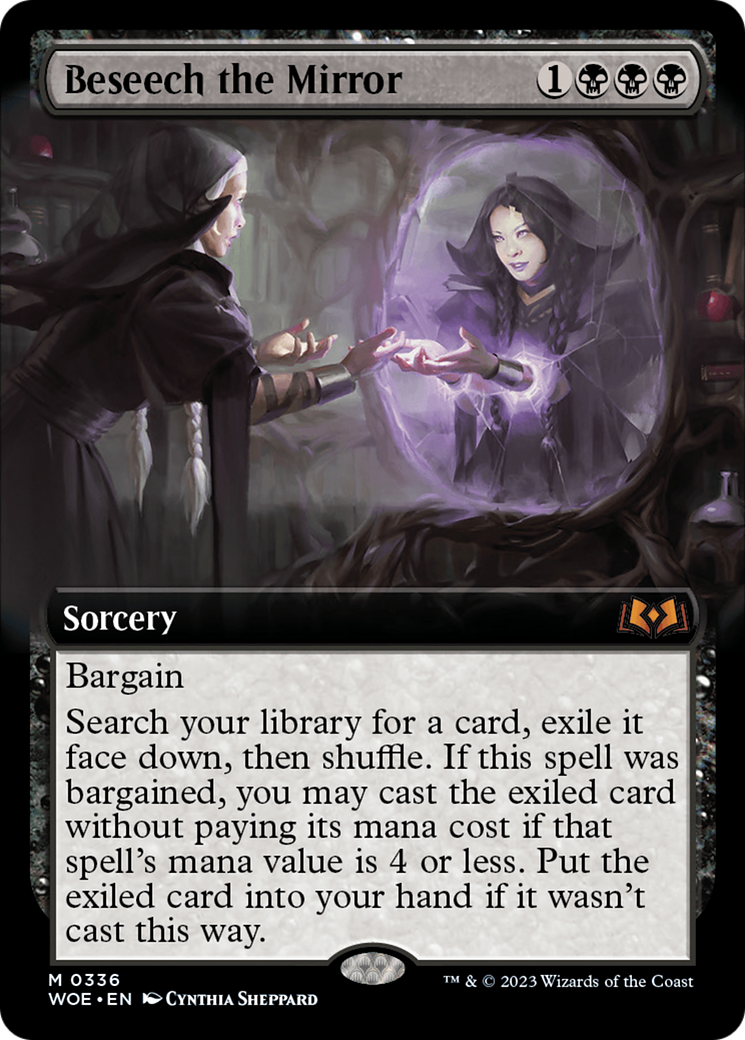 Beseech the Mirror (WOE-336) - Wilds of Eldraine: (Extended Art) Foil | Grognard Games