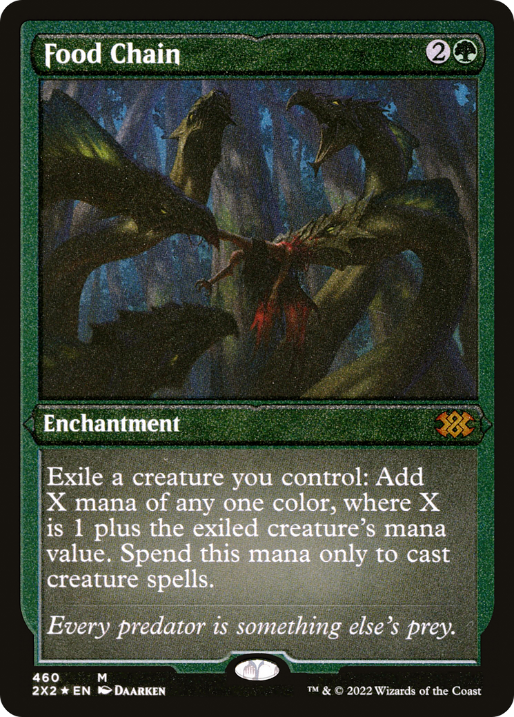 Food Chain (Foil Etched) (2X2-460) - Double Masters 2022 Foil | Grognard Games