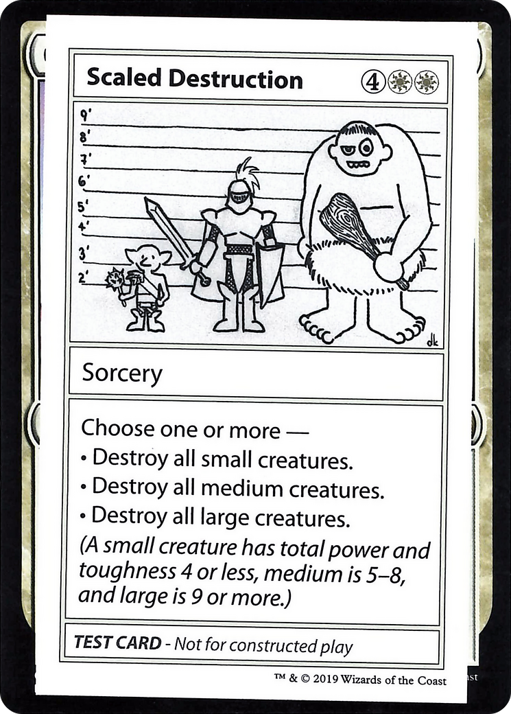 Scaled Destruction (2021 Edition) [Mystery Booster Playtest Cards] | Grognard Games