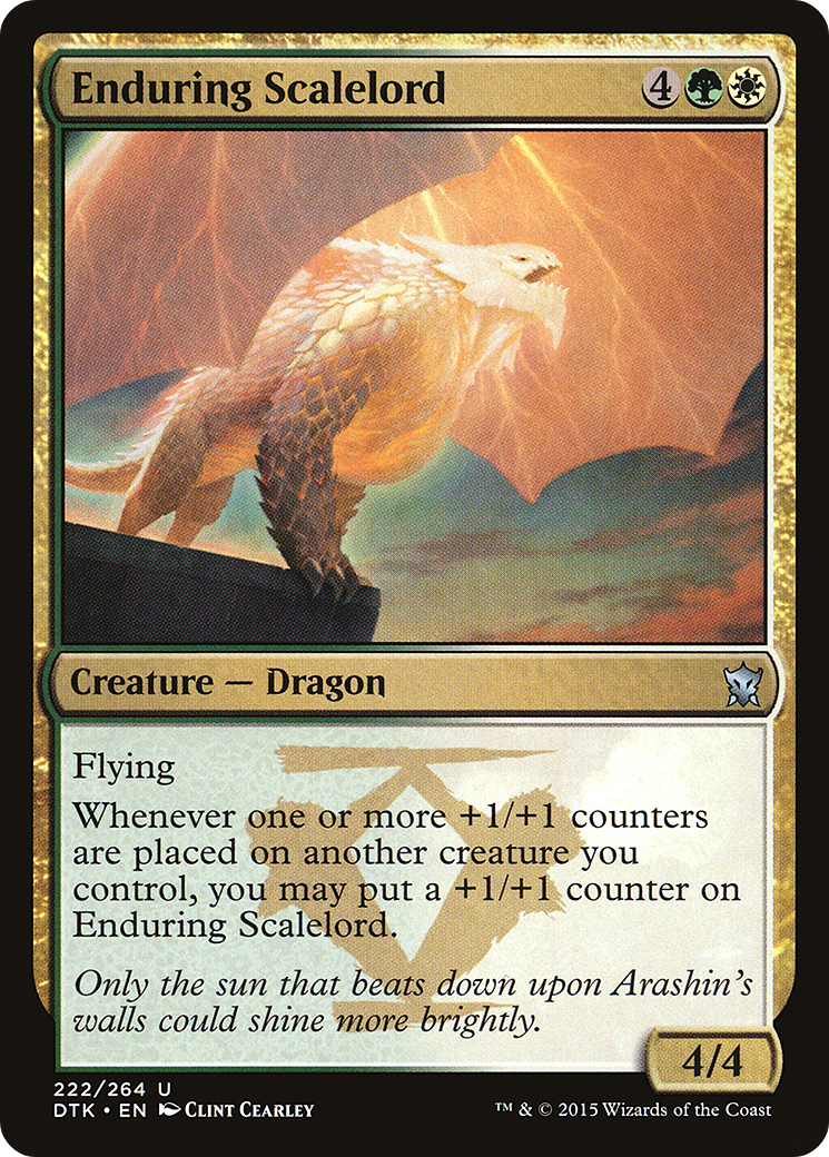 Enduring Scalelord [Dragons of Tarkir] | Grognard Games