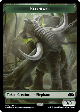 Elephant // Bird Double-Sided Token [Dominaria Remastered Tokens] | Grognard Games