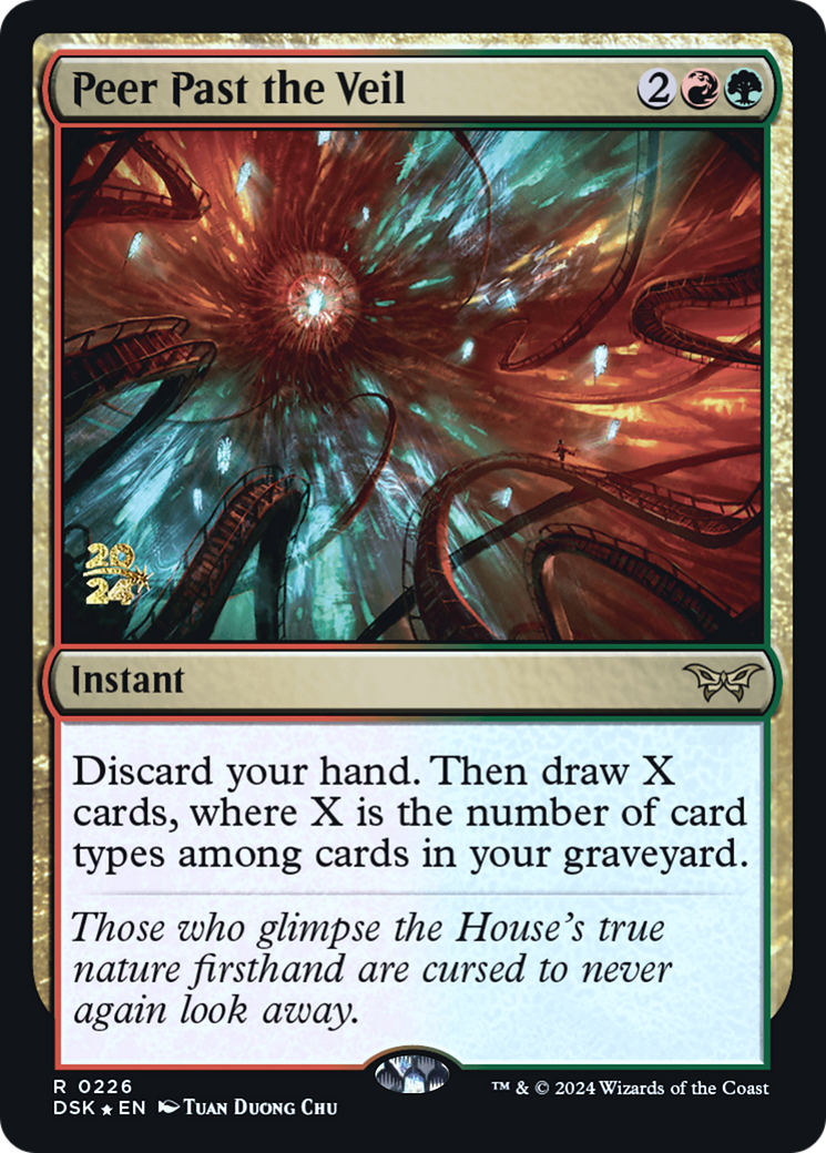 Peer Past the Veil [Duskmourn: House of Horror Prerelease Promos] | Grognard Games