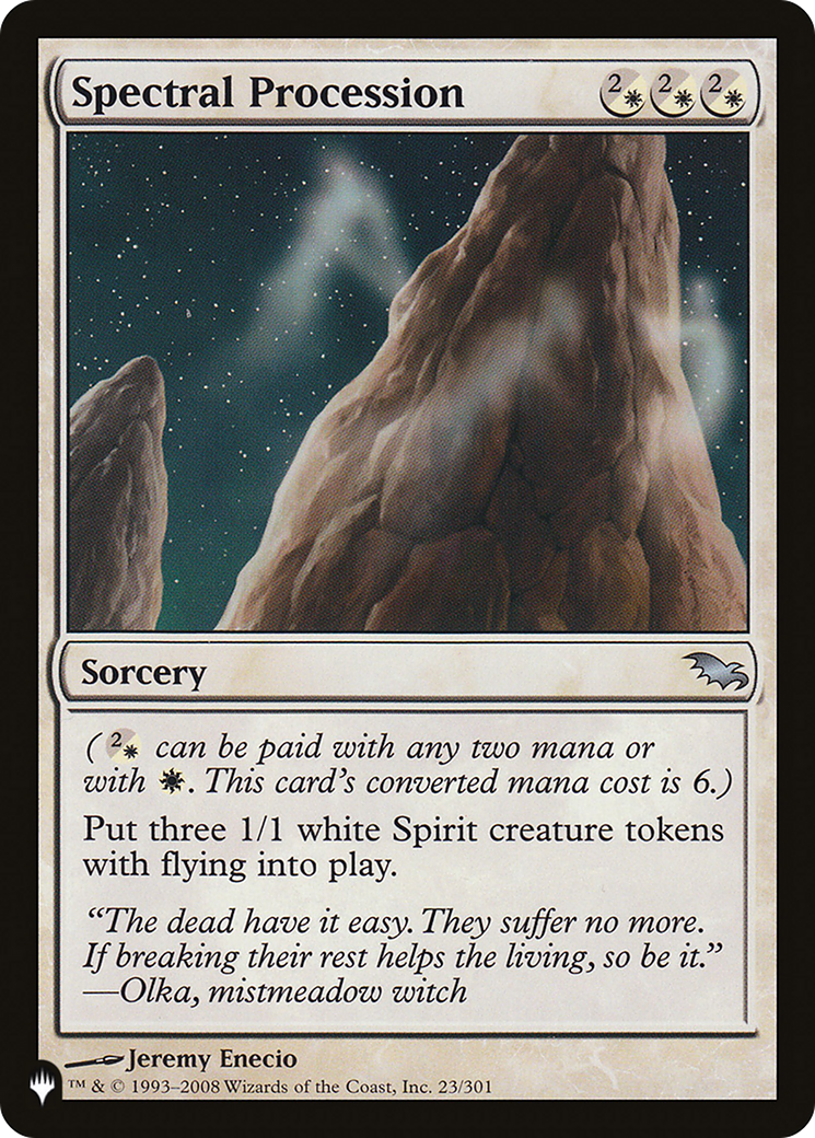 Spectral Procession [The List] | Grognard Games
