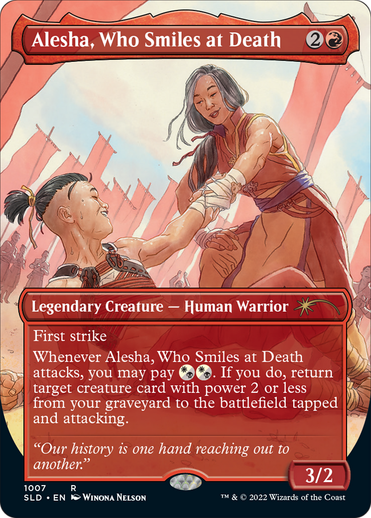 Alesha, Who Smiles at Death (SLD-1007) - Secret Lair Drop (Borderless) Foil | Grognard Games