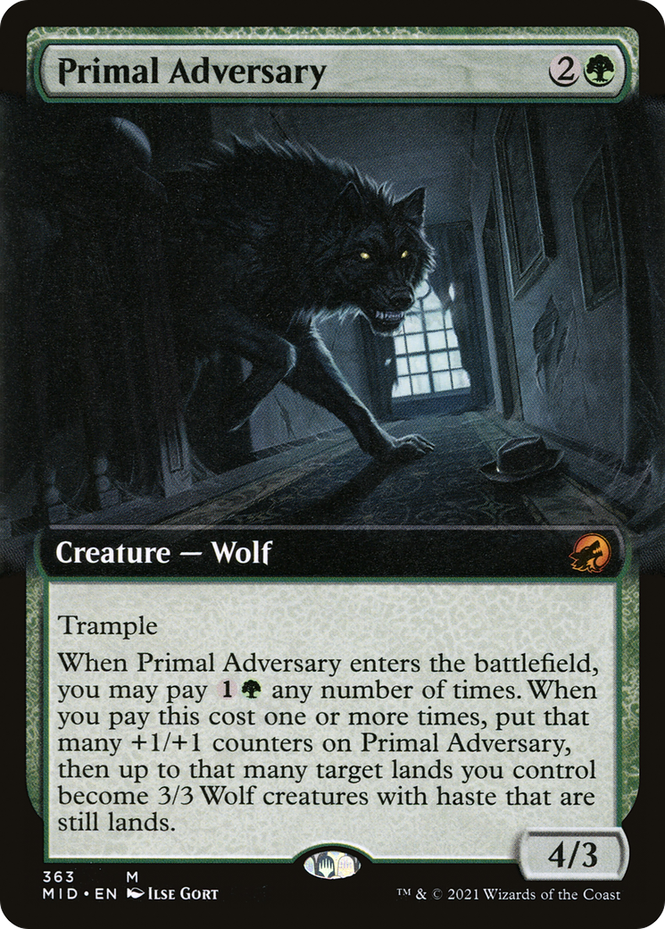 Primal Adversary (Extended) [Innistrad: Midnight Hunt] | Grognard Games