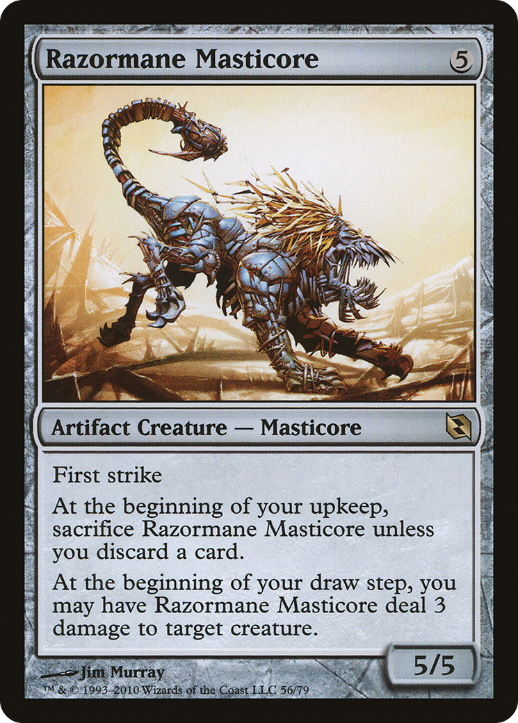 Razormane Masticore [Duel Decks: Elspeth vs. Tezzeret] | Grognard Games