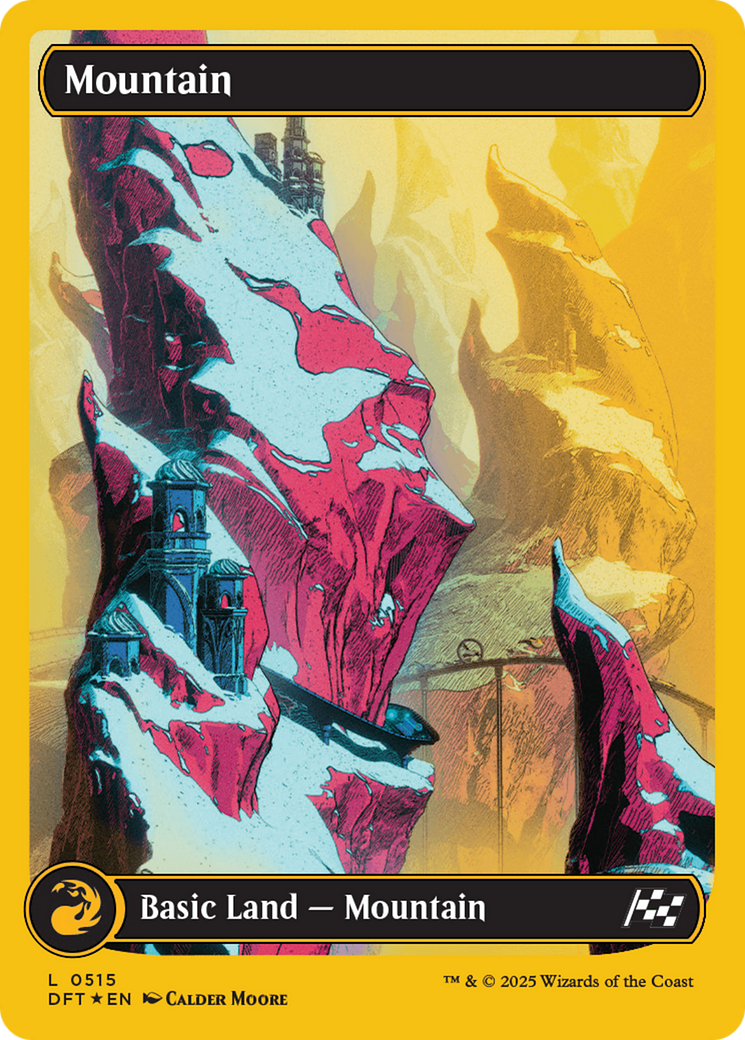 Mountain (0515) (First-Place Foil) [Aetherdrift] | Grognard Games