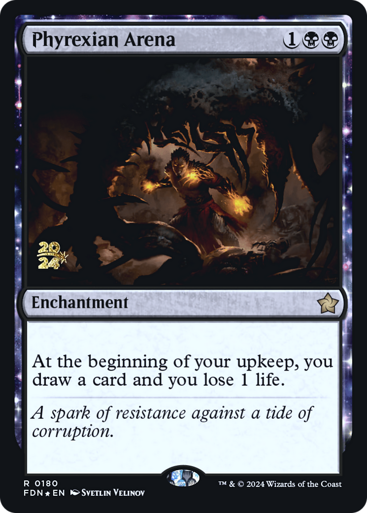 Phyrexian Arena [Foundations Prerelease Promos] | Grognard Games