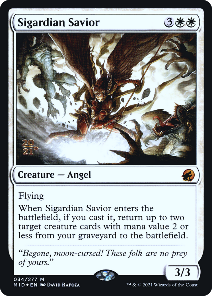 Sigardian Savior [Innistrad: Midnight Hunt Prerelease Promos] | Grognard Games
