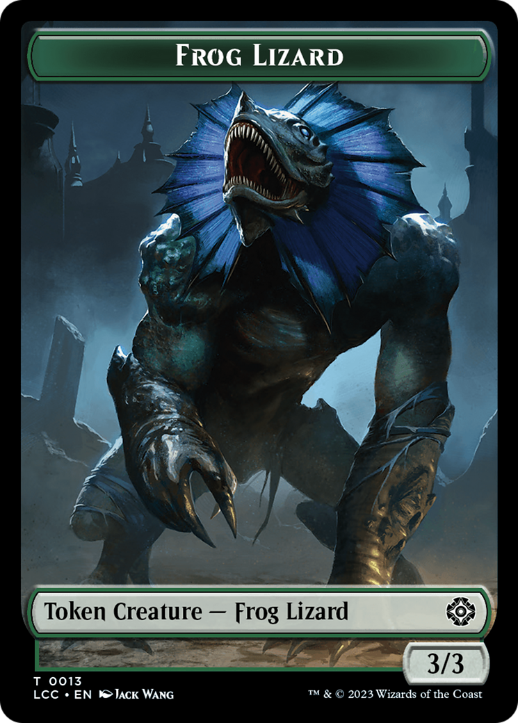 Frog Lizard // Merfolk (0003) Double-Sided Token [The Lost Caverns of Ixalan Commander Tokens] | Grognard Games