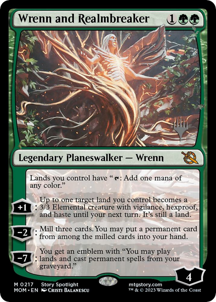 Wrenn and Realmbreaker (Promo Pack) [March of the Machine Promos] | Grognard Games