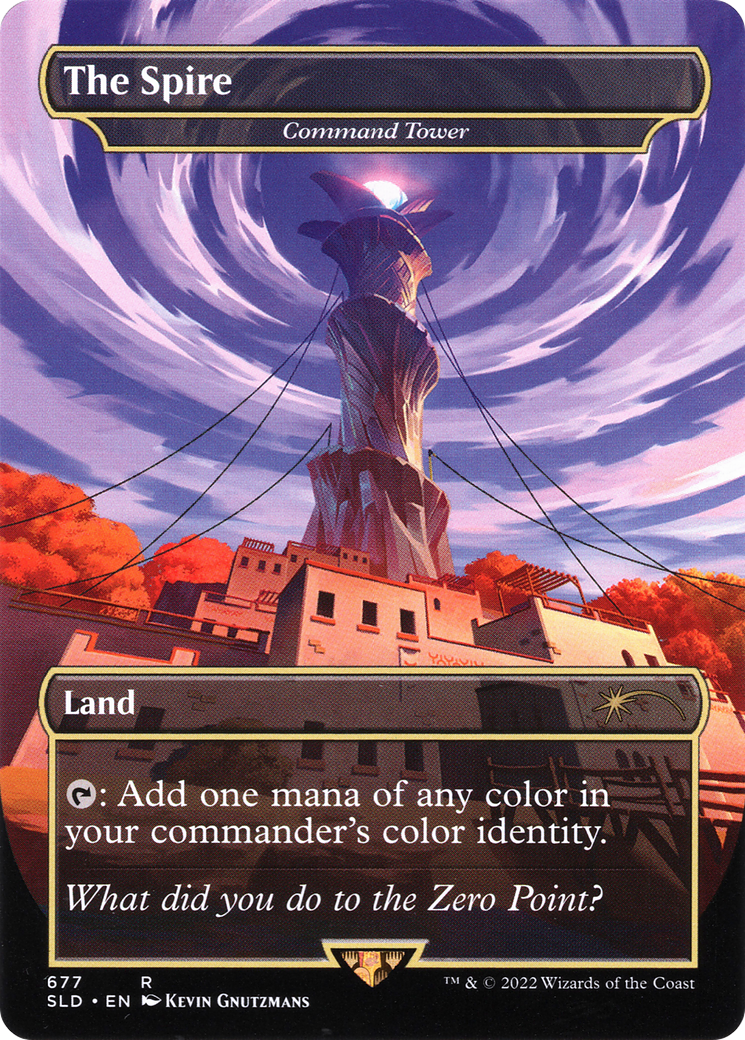 Command Tower - The Spire (Borderless) [Secret Lair Drop Promos] | Grognard Games