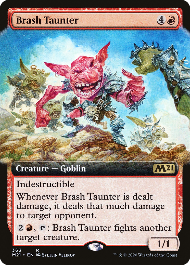 Brash Taunter (Extended) [Core Set 2021] | Grognard Games
