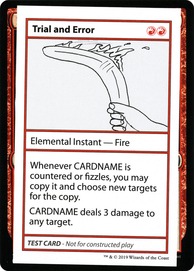Trial and Error (2021 Edition) [Mystery Booster Playtest Cards] | Grognard Games